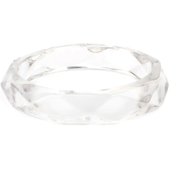 Jewelry - ⚪️🤍⚪️IT’S CLEAR❗️PAPARAZZI “CLEAR-CUT COUTURE” BANGLE WHITE BRACELET❗️⚪️🤍⚪️
